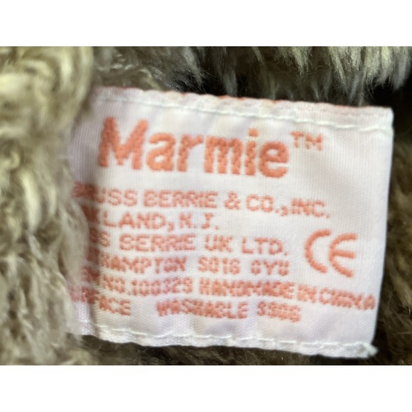 Russ Berrie Marmie Teddy Bear Plush w/ Baby‎ & Pink Bow